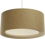 Lampa wisząca ERUTAN RATTAN 40 żółta