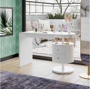 Stół do toalety biały 120x50x76 lara