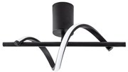 Czarna lampa sufitowa LED 7x41 cm Likma – Opviq lights