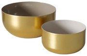 Złote misy dekoracyjne, 2 sztuki