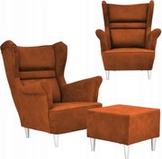 Fotel uszak z podnóżkiem Zoja Family Meble