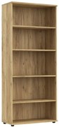Klasyczny regał biurowy z otwartymi półkami dąb craft E4-B99