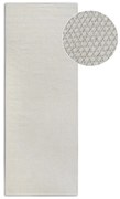 Kremowy chodnik z mieszanki wełny tkany ręcznie 80x200 cm Pradesh Natural White – Elle Decoration
