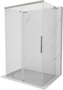 Mexen Rox-3S L kabina prysznicowa 3-ścienna rozsuwana 160 x 110 cm, transparent, nikiel szczotkowany - 8C2L-160-110-97-00-3S