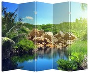 Parawan - Jezioro w dżungli Seszeli (210x170 cm)