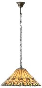 Endon 64194 - Żyrandol na łańcuchu Tiffany JAMELIA 3xE27/60W/230V śr. 50 cm