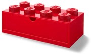 Czerwony pojemnik z szufladką LEGO®, 31x16 cm