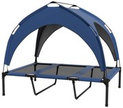 PawHut Legowisko dla psa na zewnątrz, odporne na warunki atmosferyczne, podwyższone, 106 x 76 x 94 cm, Granatowy