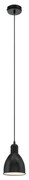 Eglo 55243 - Lampa wisząca na przewodzie PRIDDY 1xE27/60W/230V czarna