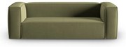 Zielona aksamitna sofa 200 cm Mackay – Cosmopolitan Design
