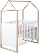 Białe łóżeczko 60x120 cm Cabane – Roba