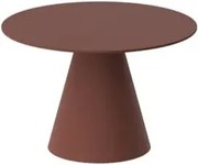 Ława okrągła PINETO MINI 80x80 bordowa HUBERTUS