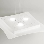 Lampa sufitowa Isotta GX53 biała, 10-punktowa, nowoczesny design, światło dwukierunkowe, 62x69 cm, IP20, żarówki niedołączone