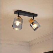 Brilagi - Oprawa punktowa HYGGE 2xE14/15W/230V czarna/dymiona