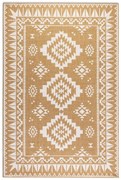 Dywan dwustronny zewnętrzny Gemini kremowo-złoty 80 cm x 150 cm