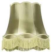 Abażur z jedwabiu zielony 45 cm - Granny Retro