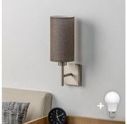 Eglo - LED kinkiet TUNJA 1xE27/60W/230V matowy chrom/brąz