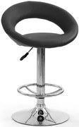 Czarny obrotowy hoker kuchenny z oparciem W6-H16