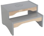 Szary dwustopniowy podest dla dzieci E5-P99