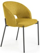 Krzesło tapicerowane K373 musztardowe HALMAR