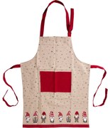 Bawełniany fartuch kuchenny z motywem świątecznym, 84 x 60 cm