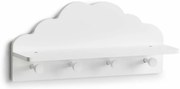 Wieszak na ubrania dziecięce CLOUD z półką, 2w1, ZELLER