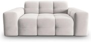 Jasnoszara aksamitna sofa 156 cm Kendal – Micadoni Home