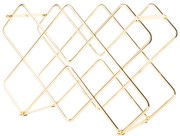 Metalowy stojak na wino DIAMONDS, 40,5 x 27,5 x 15,5 cm