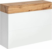 Szafka na buty wisząca EASY biała/dąb wotan