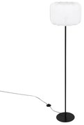 Lampka stojąca do salonu TOBIE z bawełnianym abażurem, Ø 37 x 150 cm