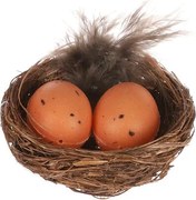 Zestaw jajek wielkanocnych w gnieździe, 4 szt., 5 x 5 x 2 cm