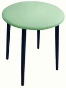 Taboret TRIX D07 seledynowy podstawa czarna