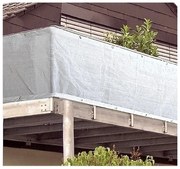 Biała plastikowa osłona balkonowa 500x90 cm – Garden Pleasure