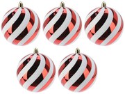 Bombki świąteczne, nietłukące Ø 10 cm, 5 bombek