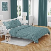 Świąteczna pościel bawełniana Zimowy las, 140 x 200 cm, 70 x 90 cm