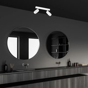 Lampa sufitowa HUDSON WHITE 2xGU10, podwójny, biały, kierunkowy