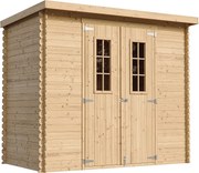 Drewniany domek narzędziowy ogrodowy z podłogą - M310C+M310G