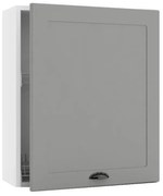 Szafka kuchenna wisząca z ociekaczem 60 ADELE W60 SU P/L szary mat STOLKAR