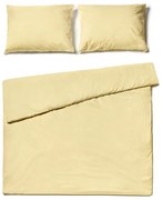 Jasnożółta bawełniana pościel dwuosobowa Bonami Selection, 200x220 cm