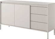 Komoda: 3 szuflady, 2 drzwi, kaszmir, 81,4 x 153,5 x 39,5