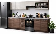 Zestaw mebli kuchennych akacja cynamonowa + dąb navara F5-H72