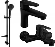 Mexen Kama DF05 zestaw wannowy, czarny - 72503DF05-70