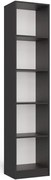 Nowoczesny wąski regał antracyt B8-W78