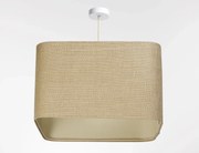 Lampa wisząca KWADRO LEN 012-40w20 jutowa/beżowa BPS KONCEPT