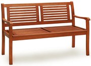 Ławka ogrodowa MANUELA, 120x60x90cm, naturalny brąz Casaria