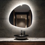 Lustro plama nieregularne podświetlane dekoracyjne LED J221