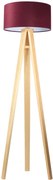 Lampa stojąca HOME 40 bordowa/biała/sosna BPS KONCEPT