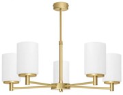 Złoty regulowany żyrandol do salonu KR-S5ARD