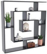 Wielopoziomowy Regał Czarny Otwarty T2-Z67