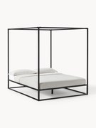 Łóżko z metalu z baldachimem Belle